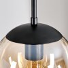 Gastor hanging light, globe light Amber, clear, Smoke-coloured, 3-light sources