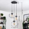 Gastor hanging light, globe light clear, 3-light sources