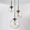 Gastor hanging light, globe light clear, 3-light sources