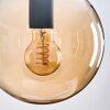 Gastor hanging light, globe light Amber, 3-light sources