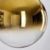 Gastor hanging light, globe light Amber, gold, clear, Smoke-coloured, 3-light sources