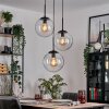 Gastor hanging light, globe light clear, 3-light sources