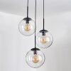 Gastor hanging light, globe light clear, 3-light sources