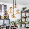 Soutinho hanging light, globe light Amber, 4-light sources