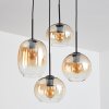 Soutinho hanging light, globe light Amber, clear, 4-light sources