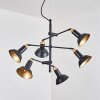 Vouzy ceiling light, pendant light black, 6-light sources