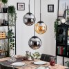 Gastor hanging light, globe light Amber, Smoke-coloured, 3-light sources