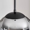 Gastor hanging light, globe light Amber, Smoke-coloured, 3-light sources