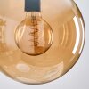 Gastor hanging light, globe light Amber, Smoke-coloured, 3-light sources