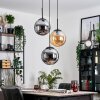 Gastor hanging light, globe light Amber, Smoke-coloured, 3-light sources