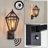 Falfosa outdoor wall light black, 1-light source, Motion sensor