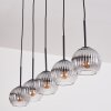 Koyoto globe light, pendant light black, 5-light sources