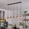 Koyoto globe light, pendant light black, 5-light sources