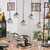 Koyoto globe light, pendant light black, 5-light sources