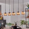 Koyoto globe light, pendant light black, 5-light sources