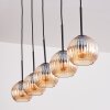 Koyoto globe light, pendant light black, 5-light sources