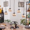 Koyoto globe light, pendant light black, 5-light sources