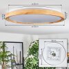 Sofo ceiling light, Panel LED white, 1-light source, Remote control