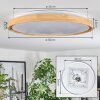 Sofo ceiling light, Panel LED white, 1-light source, Remote control