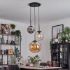 Gastor hanging light, globe light 30 cm Amber, clear, Smoke-coloured, 3-light sources