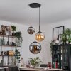 Gastor hanging light, globe light 30 cm Amber, Smoke-coloured, 3-light sources