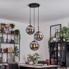 Gastor hanging light, globe light 30 cm Smoke-coloured, 3-light sources