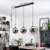 Gastor hanging light, globe light black, 3-light sources