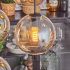 Koyoto hanging light, globe light Amber, 4-light sources