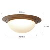 Steinhauer lights Ikaro ceiling light LED bronze, 1-light source