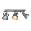 Steinhauer lights Gearmetal ceiling light, ceiling spotlight Oxidised Silver, 3-light sources