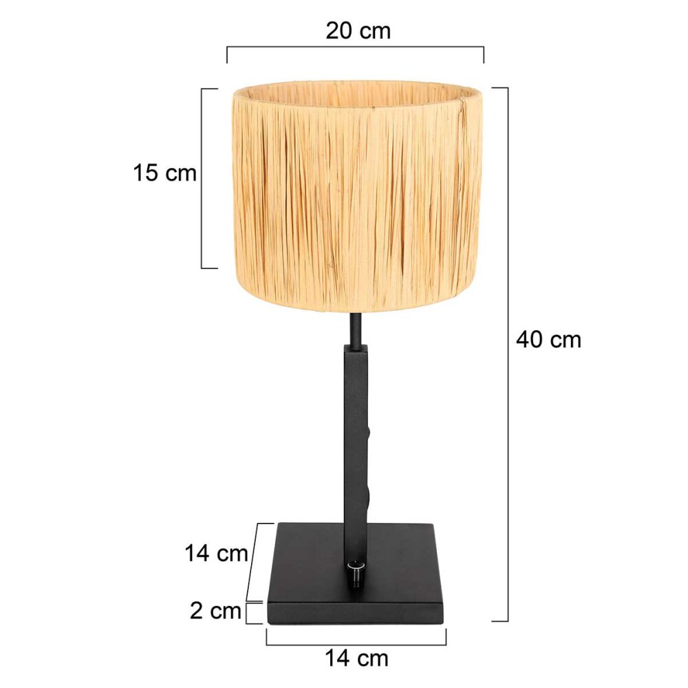 Steinhauer lights Stang table lamp black, 1-light source