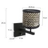 Steinhauer lights Stang wall light black, 1-light source