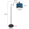 Steinhauer lights Linstrøm floor lamp black, 1-light source