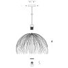 Steinhauer lights Grass pendant light black, 1-light source