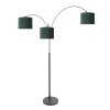 Steinhauer lights Light floor lamp black, 3-light sources