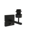 Steinhauer lights Vidrio wall light black, 1-light source