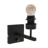 Steinhauer lights Vidrio wall light black, 1-light source