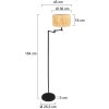 Steinhauer lights Bella floor lamp black, 1-light source