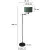 Steinhauer lights Bella floor lamp black, 1-light source