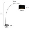 Steinhauer lights Solva floor lamp black, 1-light source