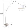 Steinhauer lights Solva floor lamp brushed steel, 1-light source