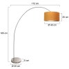 Steinhauer lights Solva floor lamp brushed steel, 1-light source