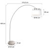 Steinhauer lights Solva floor lamp brushed steel, 1-light source