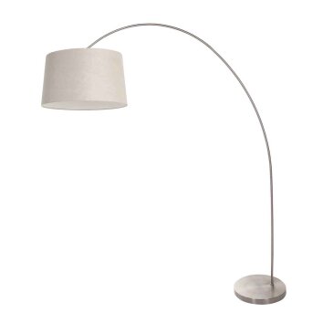 Steinhauer lights Solva floor lamp brushed steel, 1-light source