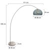 Steinhauer lights Solva floor lamp brushed steel, 1-light source