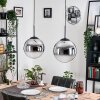 Gastor hanging light, globe light black, 2-light sources