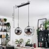 Gastor hanging light, globe light, pendant light black, 2-light sources