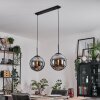 Gastor hanging light, globe light, pendant light black, 2-light sources