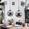 Gastor hanging light, globe light, pendant light black, 2-light sources