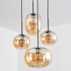 Apedo hanging light, globe light, pendant light Amber, 4-light sources